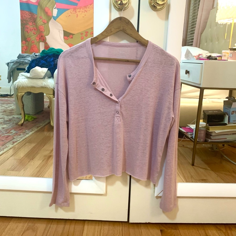 Aerie Henley Crop Top